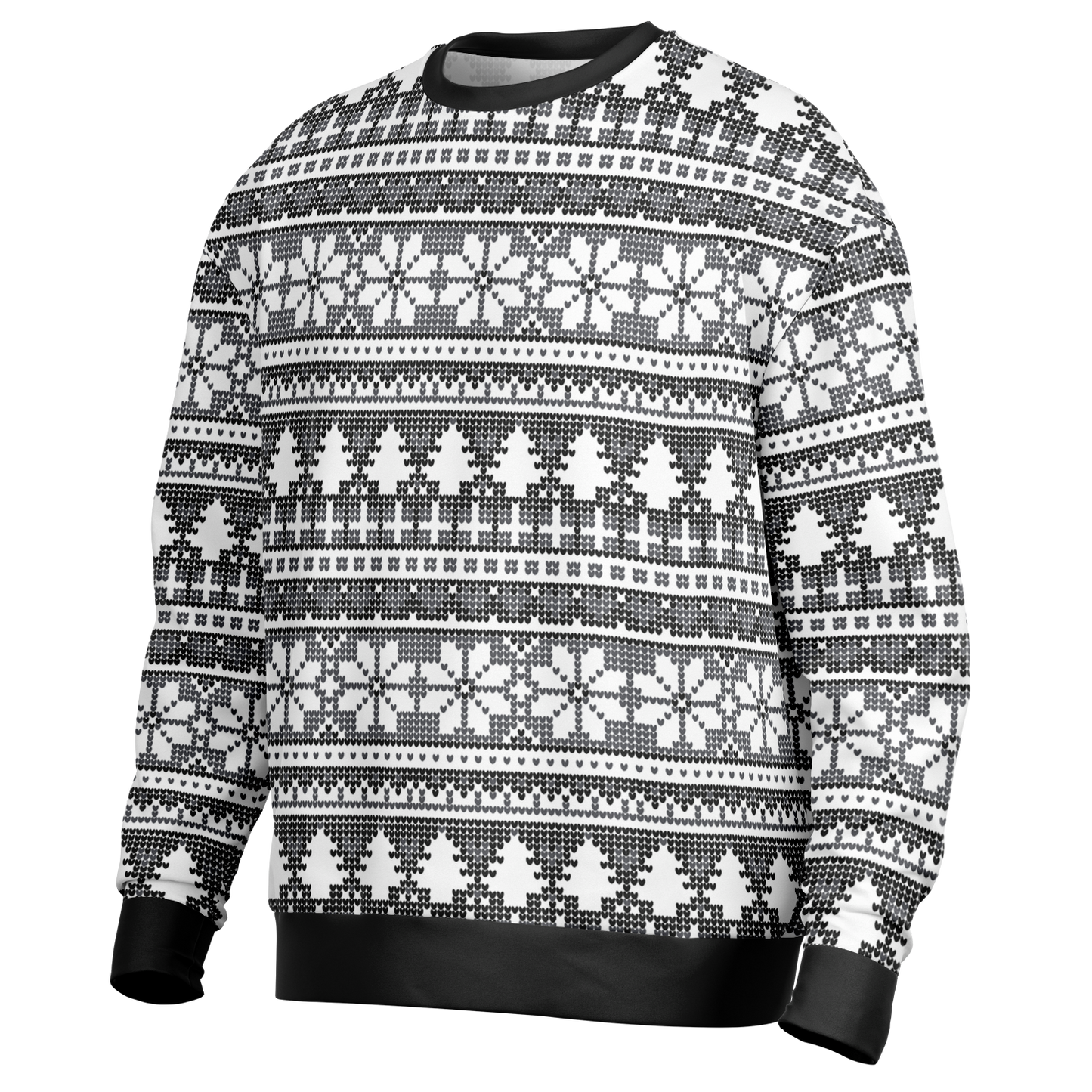 Custom Xmas Sweater Black - AOP