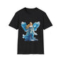 Angel & Prayer Unisex Softstyle T-Shirt - Spiritual Art Tee for Faith and Family