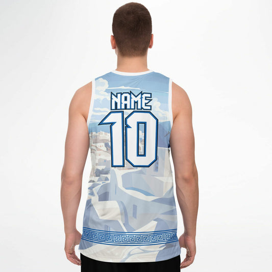 Greece Basketball Jersey- AOP