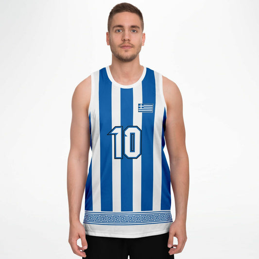 Greece Basketball Jersey- AOP