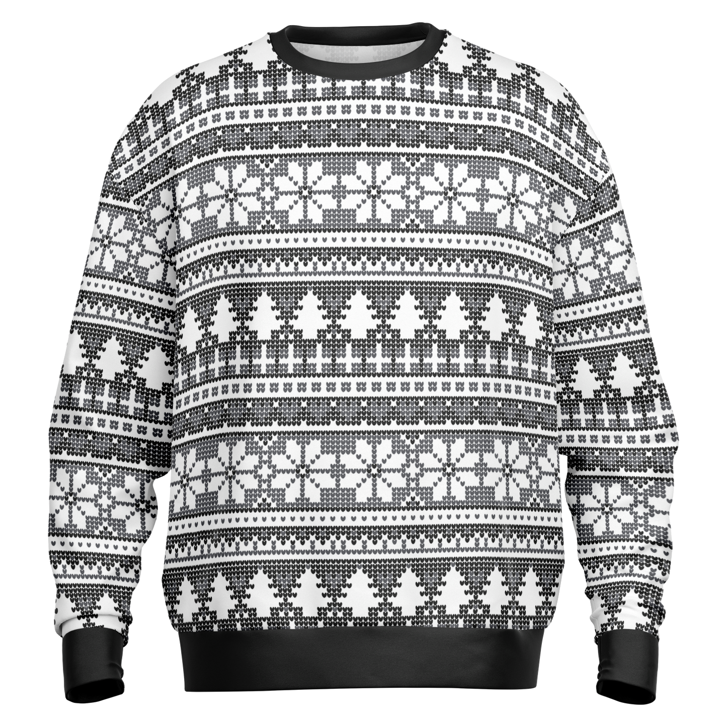 Custom Xmas Sweater Black - AOP